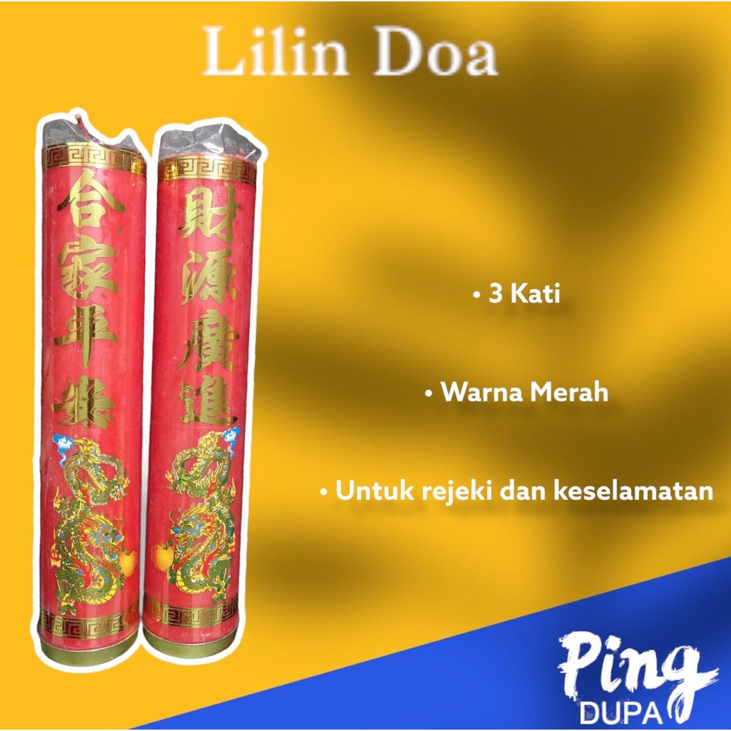 Lilin Doa Motif Naga 3 Kati Untuk Rejeki dan Keselamatan