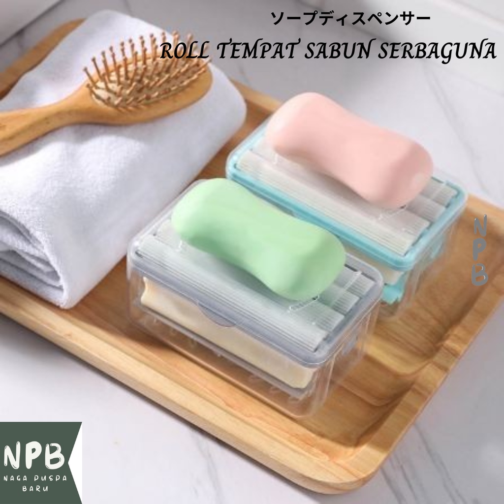 Tempat Kotak Sabun dengan Roller Portable - Roll Tempat Sabun Serbaguna - TEMPAT SABUN