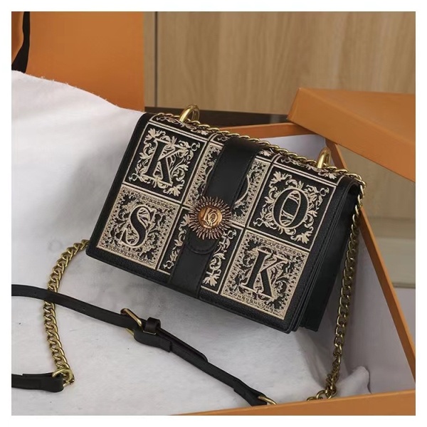 BJ68019 - BLACK/BROWN/GREEN - TAS SLEMPANG MOTIF WANITA FASHION IMPORT MODIS ELEGAN TERMURAH TERLARIS TERBARU BAGSTORE JAKARTA TAS BATAM ZC8019