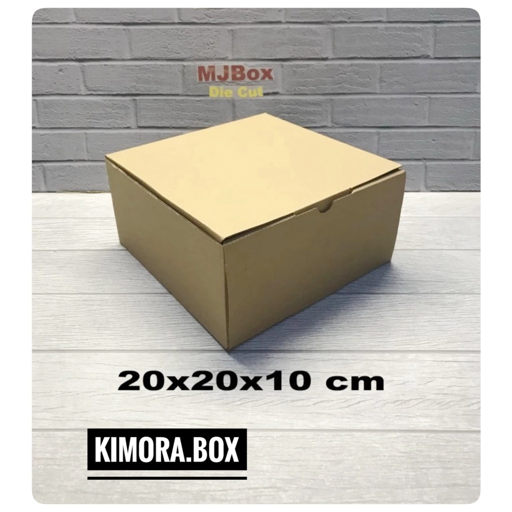 

Kardus uk. 20x20x10 cm.... box karton model pizza untuk aksesoris-dll