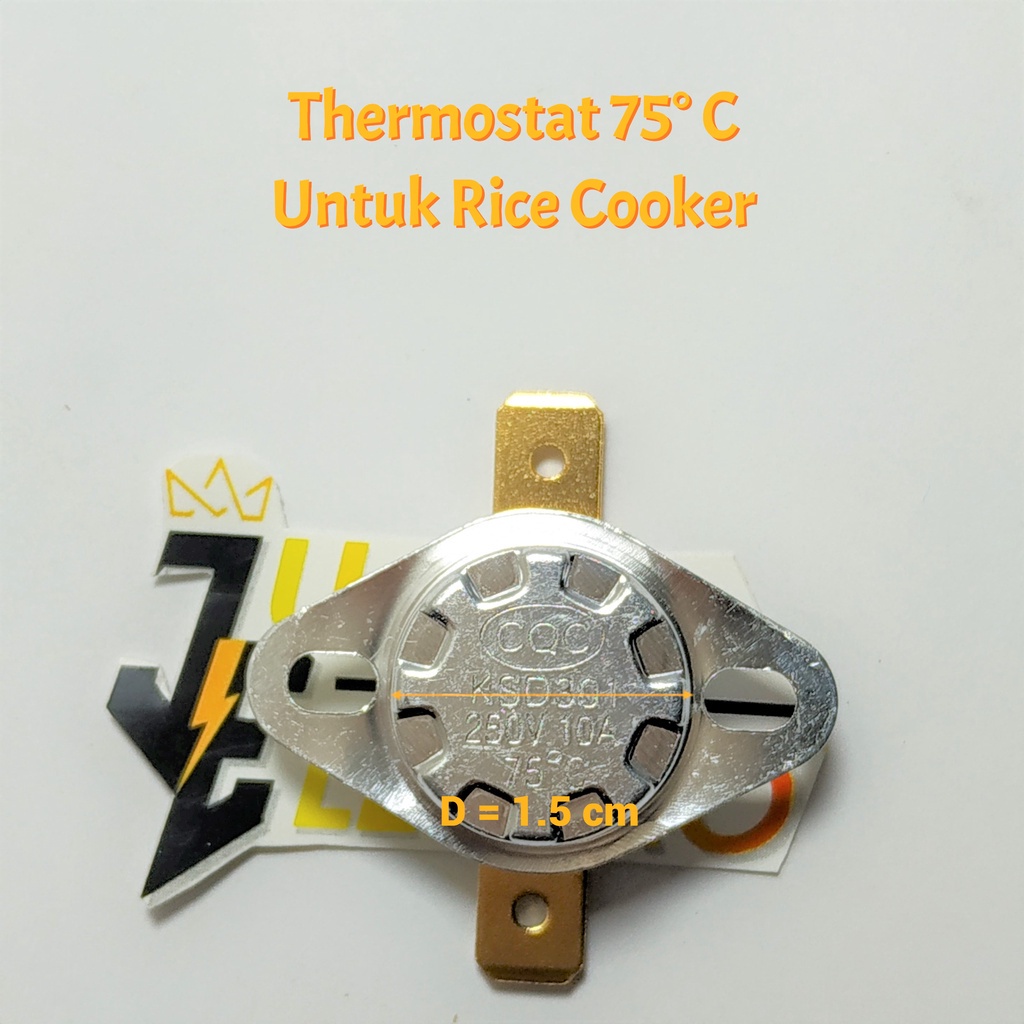 Thermostat 70° , 75°, 80°, 85° , 90° Celcius | Thermostat Bimetal Untuk Rice Cooker | Thermostat Rice Cooker