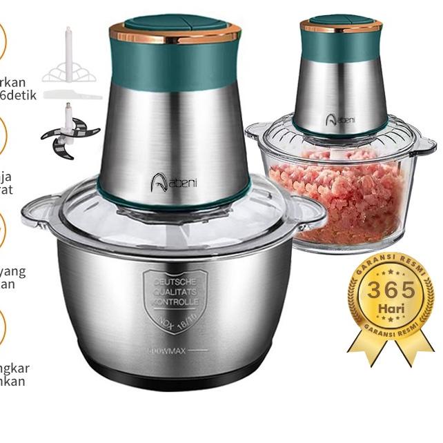 ✽ Abeni Penggiling Daging Serbaguna/Sepenuhnya otomatis Meat Grinder chopper 2L  blender Chopperdagi