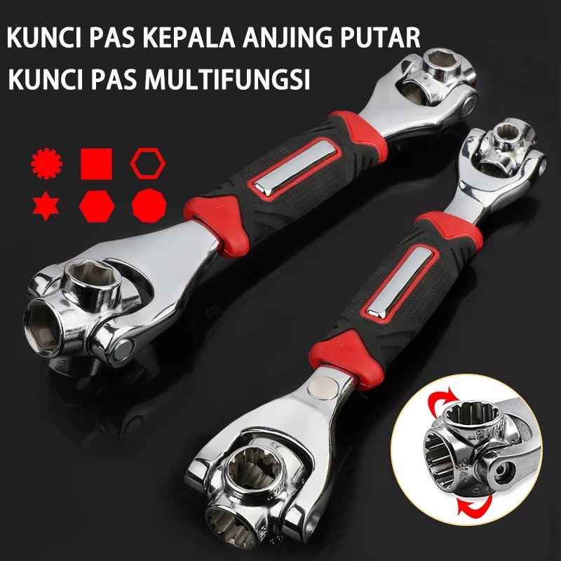 Kunci Pas Multifungsi 48 In 1 Tiger Wrench Kunci Universal Kunci Inggris Kunci Shock 8 In 1