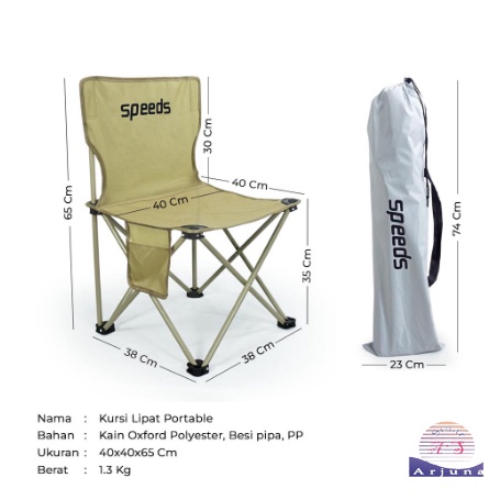 Kursi Lipat Outdoor Traveling Portable