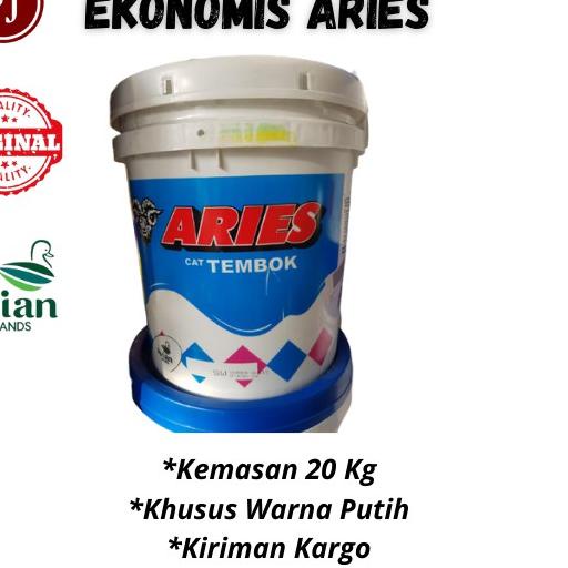 ⅎ  Aries Putih (20 Kg) / Cat Aries Kambing 20kg / Cat Kiloan putih 20kg Aries / Cat putih ✬