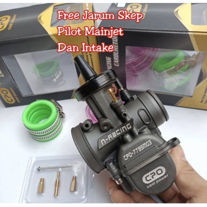 Carbu Karbu Karburator Cpo Pwk28 Pwk 28 N-Racing Air Strike Silver