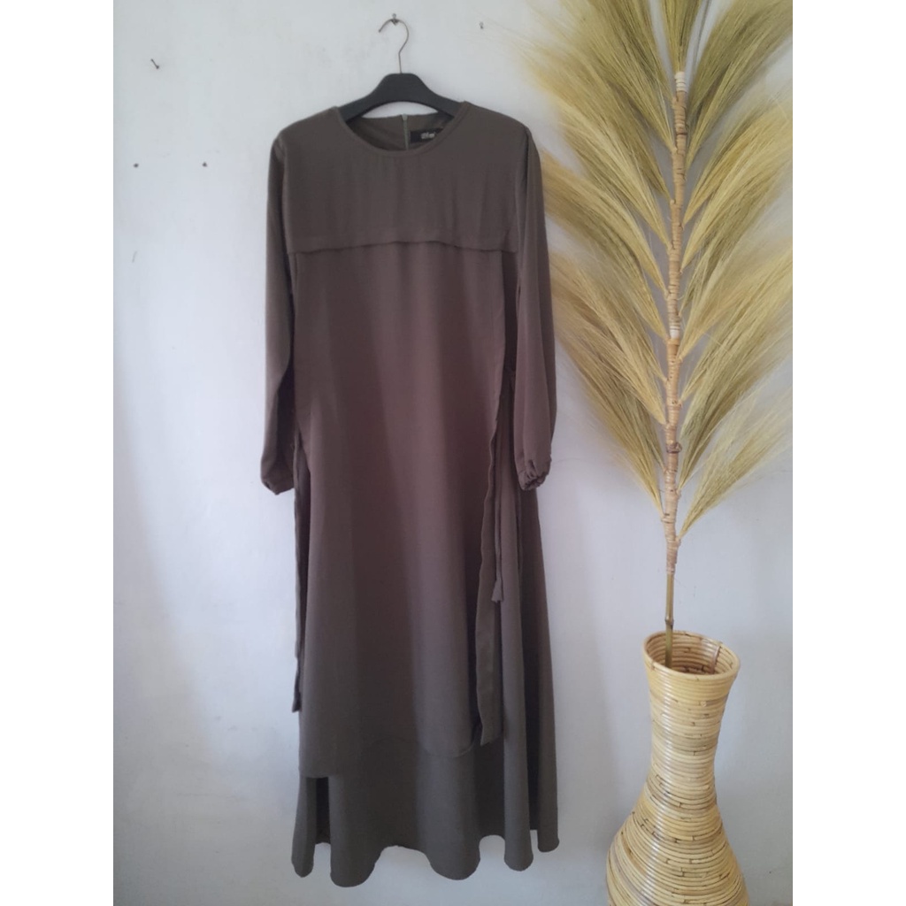 Gamis Dewasa Malaysia Syar'i Azmi moslem wear Armi Lengan Karet