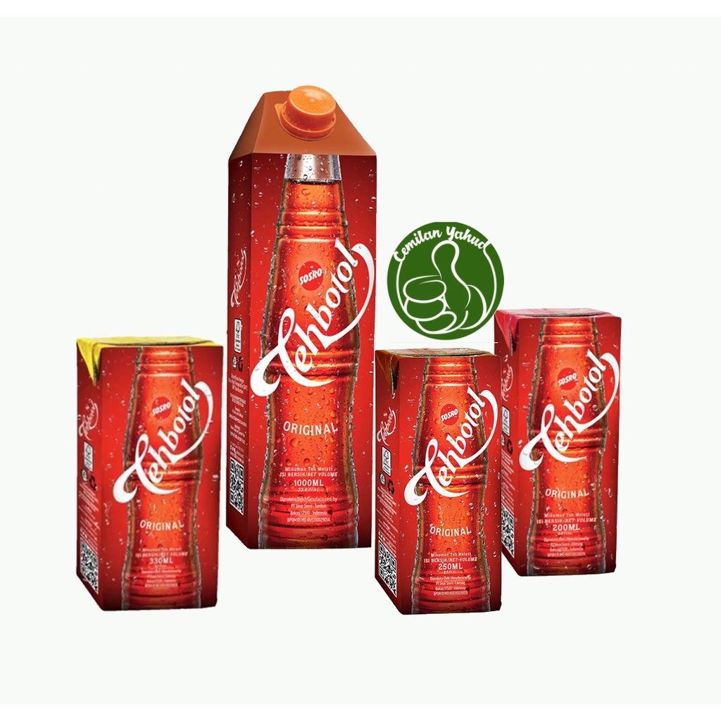 

Minuman Teh Botol Sosro Kotak - 200ml / 250ml / 330ml