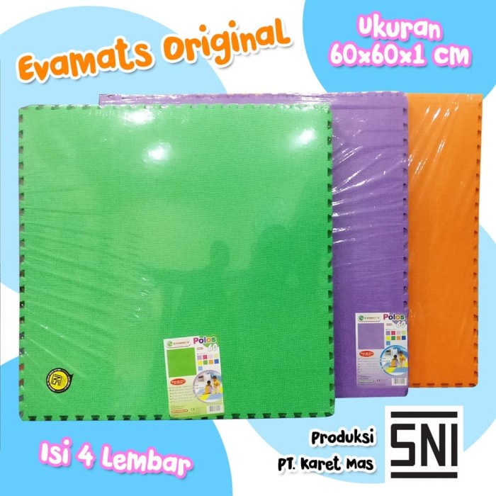 Puzzle Unimats Evamats Polos 60X60 Puzzle Lantai Paling Bagus