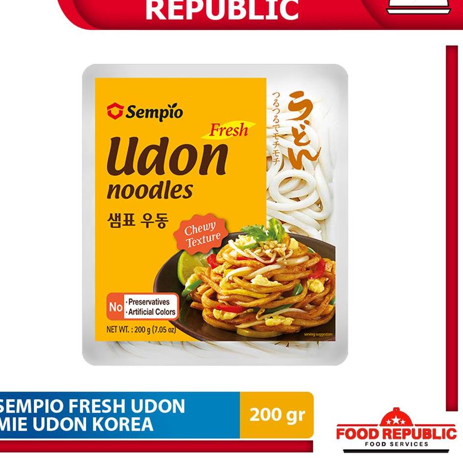 

Free Ongkir Sempio Fresh Udon Noodle / Mie Tebal / Mie Udon Segar Instant 200 GR Korea
