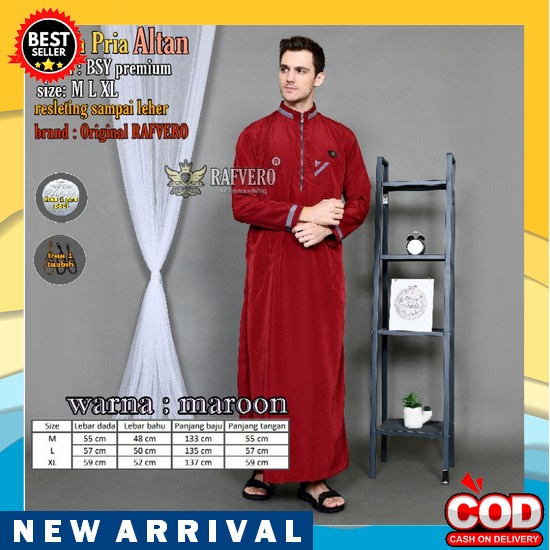 Jubah Pria Slimfit Dewasa Gamis Pria Premium Alfaan Ori Jubah Pria - Jubah Pria Altan Original Rafve