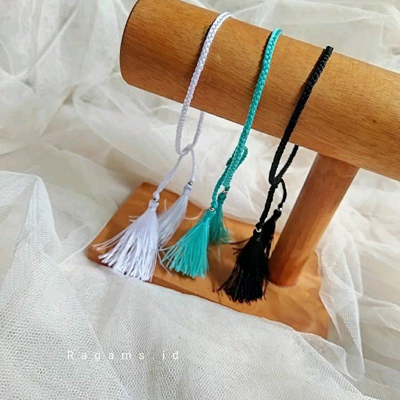 GELANG BASIC Gelang Tali kepang / Gelang simple / ariel /Tussel serut / gelang rumbai / Gelang benan