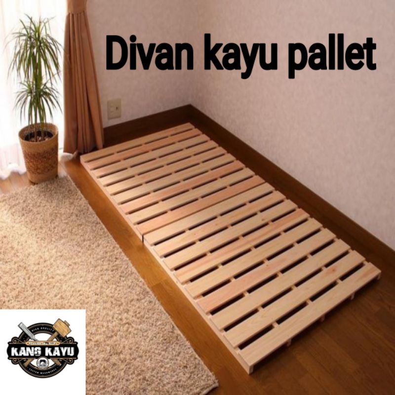 Divan alas kasur dipan springbed ranjang tempat tidur kayu pallet