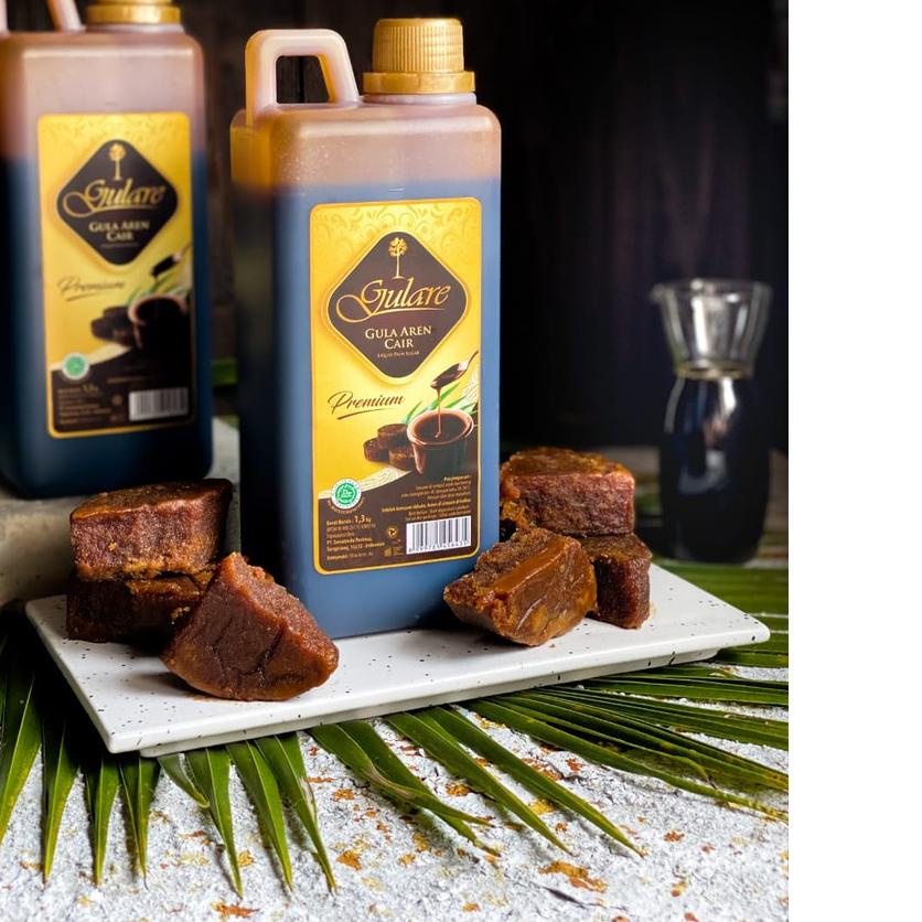 

♦ Gula Aren Cair Premium 1,3Kg Merk Gulare/ Gula Aren Cair Premium Murah Meriah ✵