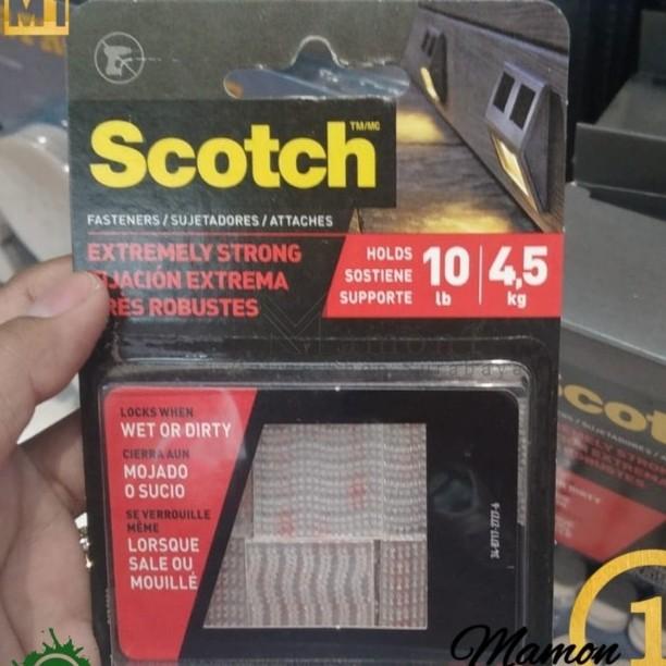 

3M Scotch Extreme Fastener Pengikat Velcro 2.5X2.5 Cm - Transparan