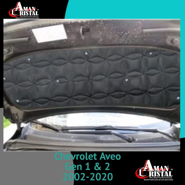 Chevrolet Aveo 2013/14 Cristal peredam panas kap mesin mobil
