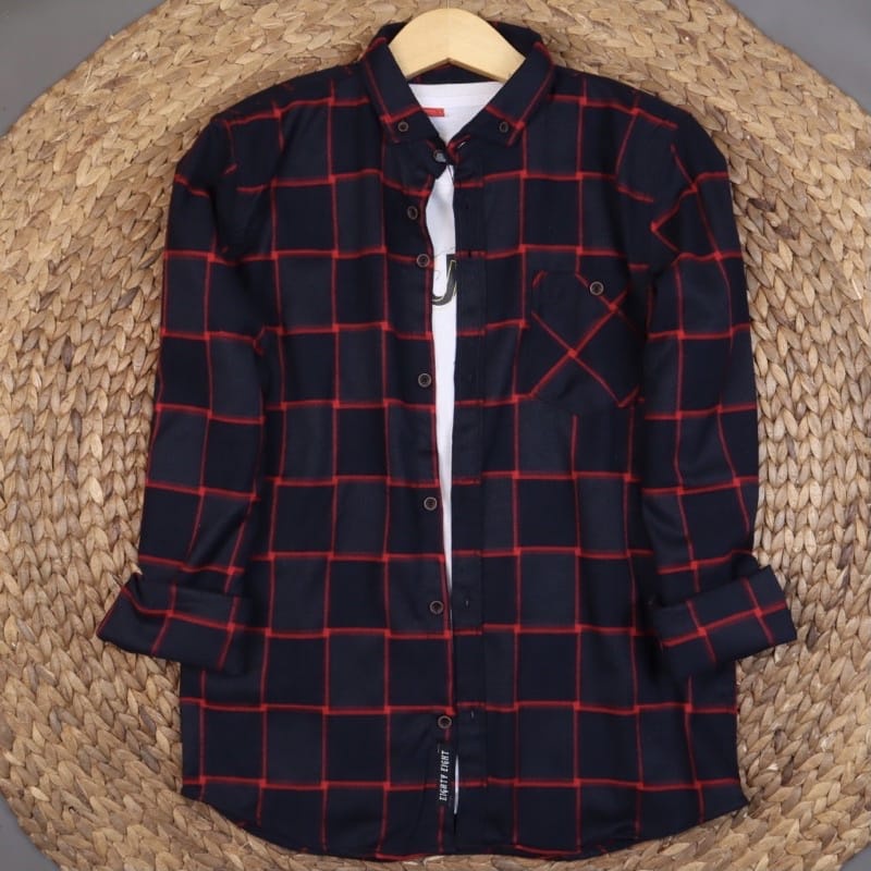 Kemeja Flanel Impor Pria Distro Flannel Lengan Panjang Pria,Kemeja Kotak Kotak Pria Lengan Panjang-FPS17