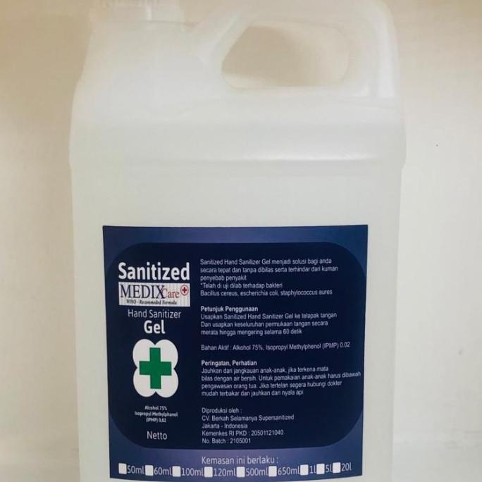 Hand Sanitizer Gel 5 Liter Medixcare