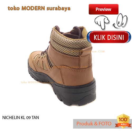 Sepatu pria sepatu safety boots tali ankle boot NICHELIN KL 09