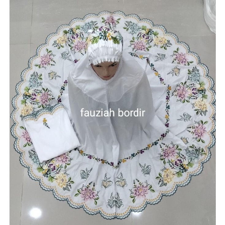 Mukena bordir motif strimin khas bukittinggi,padang