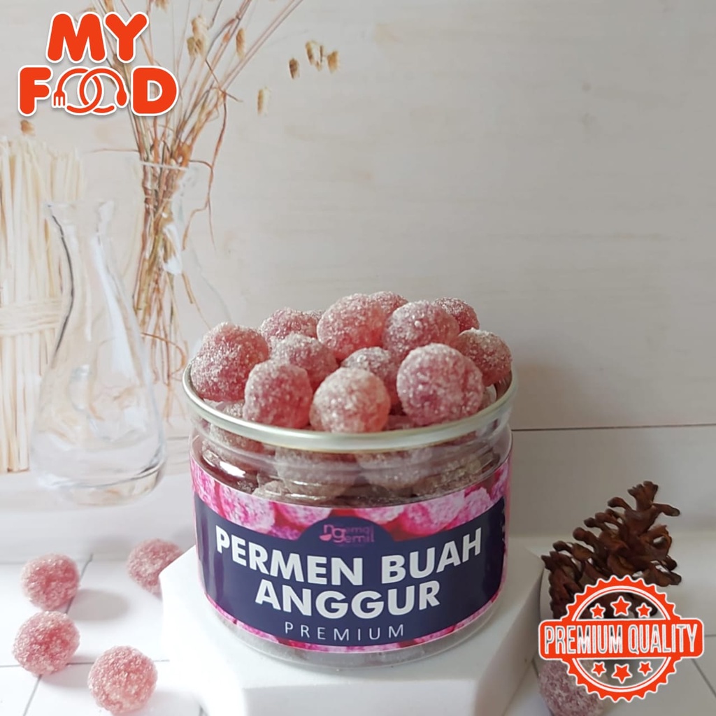 

[Myfoodofficial] - Can Permen Buah Angur Grapes Candy Kualitas Premium
