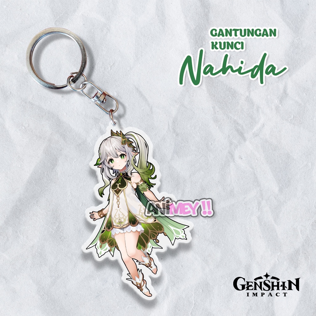 Gantungan Kunci Nahida Genshin Impact / Keychain / Ganci Akrilik