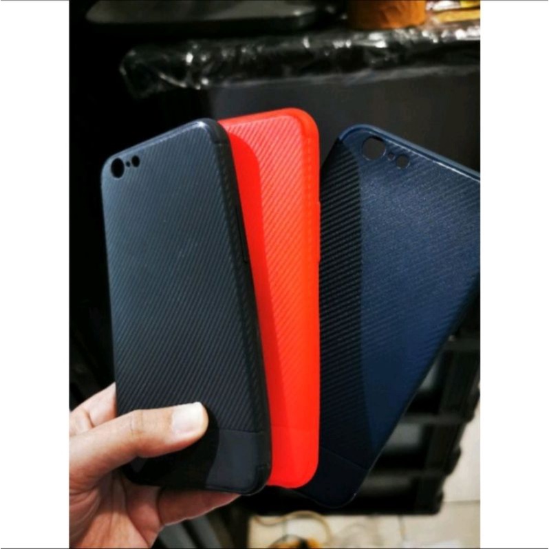 Softcase Carbon Fiber Slim VIVO Y53/Y55/Y69/V5/V5 PLUS/V7/V7 PLUS