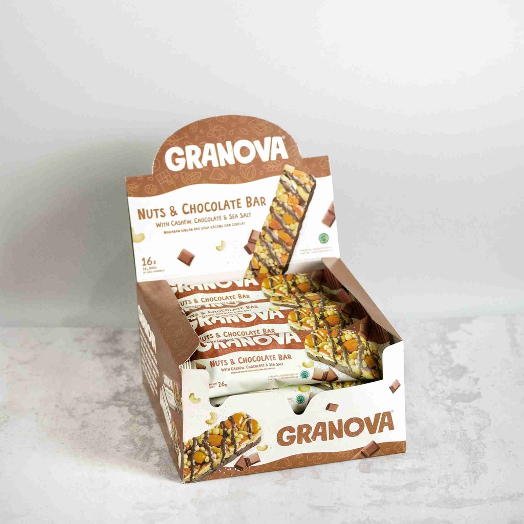 Granola Bar Nuts &amp; Chocolate by Granova - Snack Anak, Healthy Snack, Halal