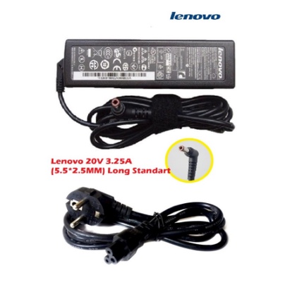 ADAPTOR LENOVO LONG 20V 3.25A (5.5*2.5MM) G470 G480 G475 G485 B460 ORI - Zaindo Computer