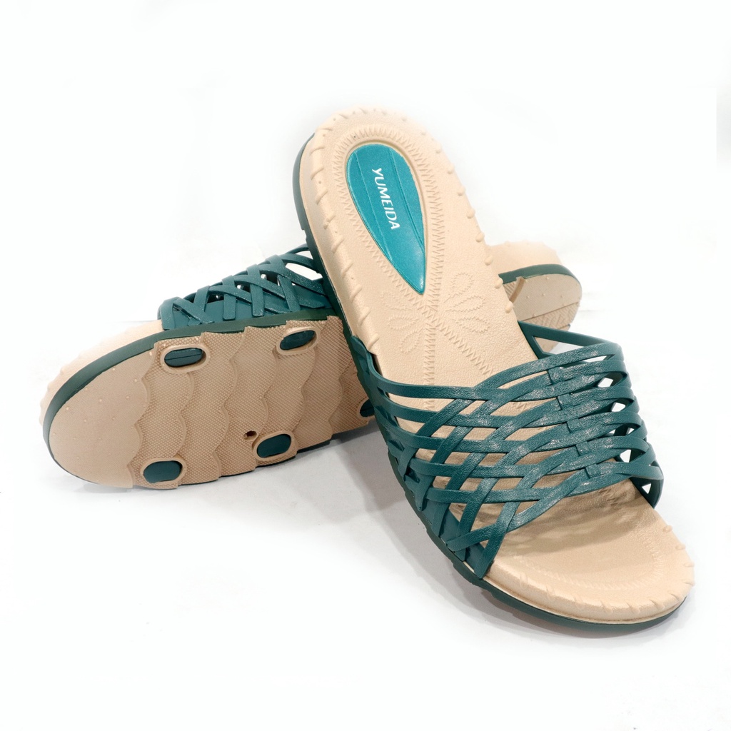 SANDAL FLAT WANITA 36-41 WARNA RANDOM - SANDAL WANITA