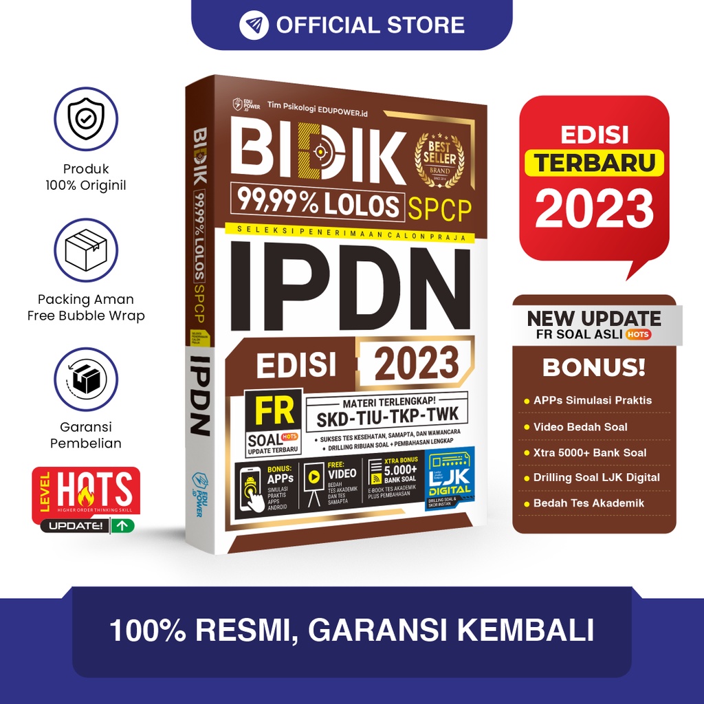 Buku IPDN 2023 BIDIK 99,99% LOLOS IPDN 2023