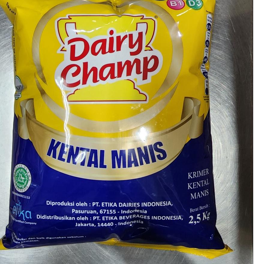 

☼ susu dairy champ 2.5 kg bantal / pouch susu kental 2.5kg ➮