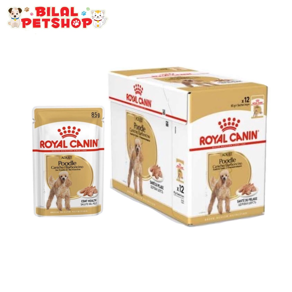 Royal Canin Poodle Pouch 12bks Makanan Basah Anjing Ras Poodle Medium Mini Dewasa