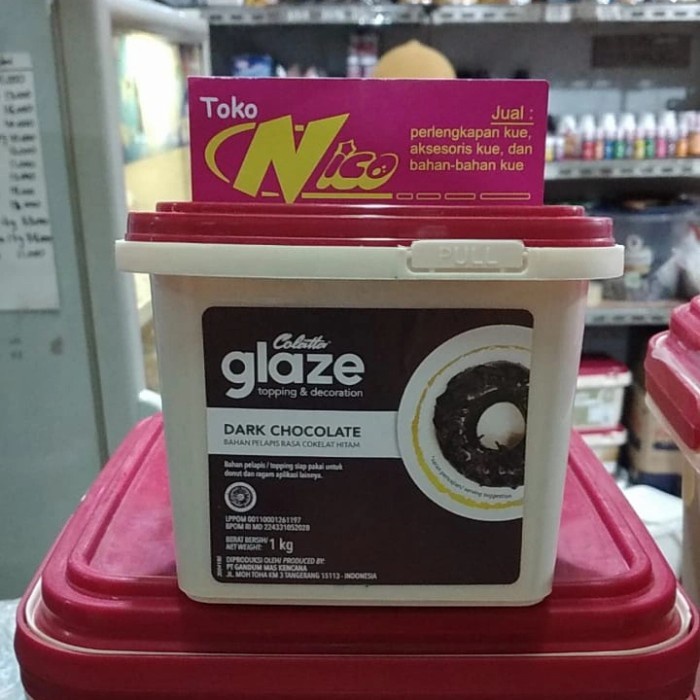 

COLATTA GLAZE DARK CHOCOLATE 1KG KHUSUS GRAB DAN GOJEK TIMBANGAN