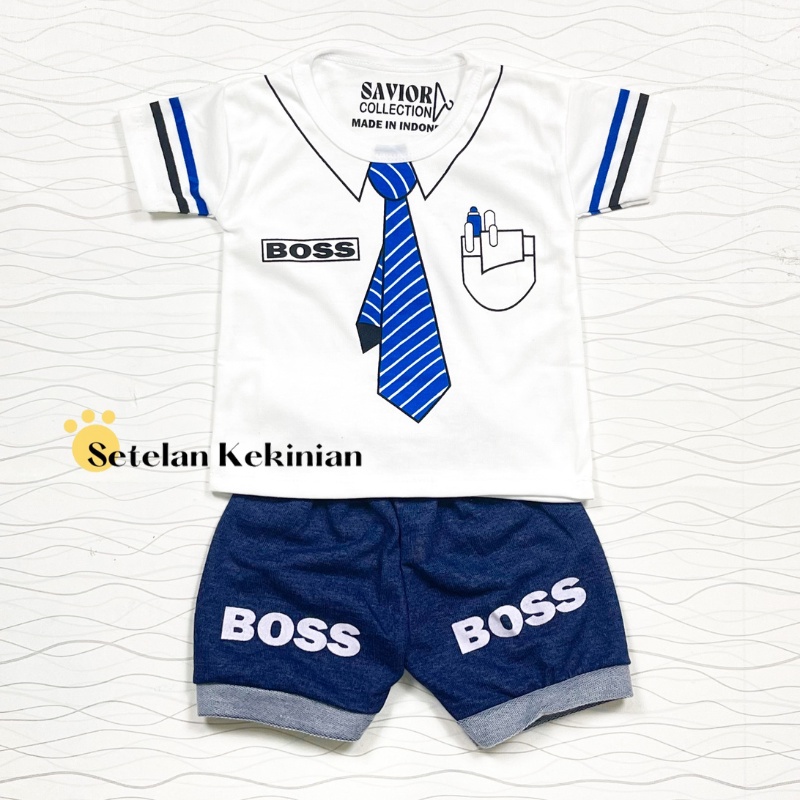 [SK] Set Anak Laki Laki Baju 3-12bln Tuxedo Rompi Dasi Boss Murah Set Baby Boy Setelan Bayi Cowok Hype