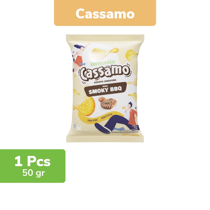 

Lemonilo Cassamo Keripik Singkong Rasa Smoky Bbq 50g