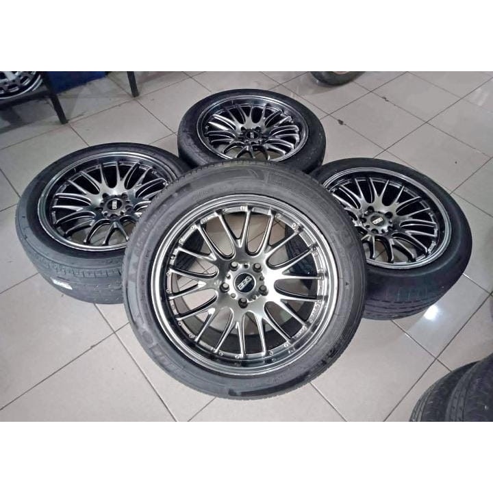 Velg Bekas BBS R18 + Ban TOYO R30 235 50 Ring 18 - Pelek Racing buat Alphard, Xpander, Rush, Terios