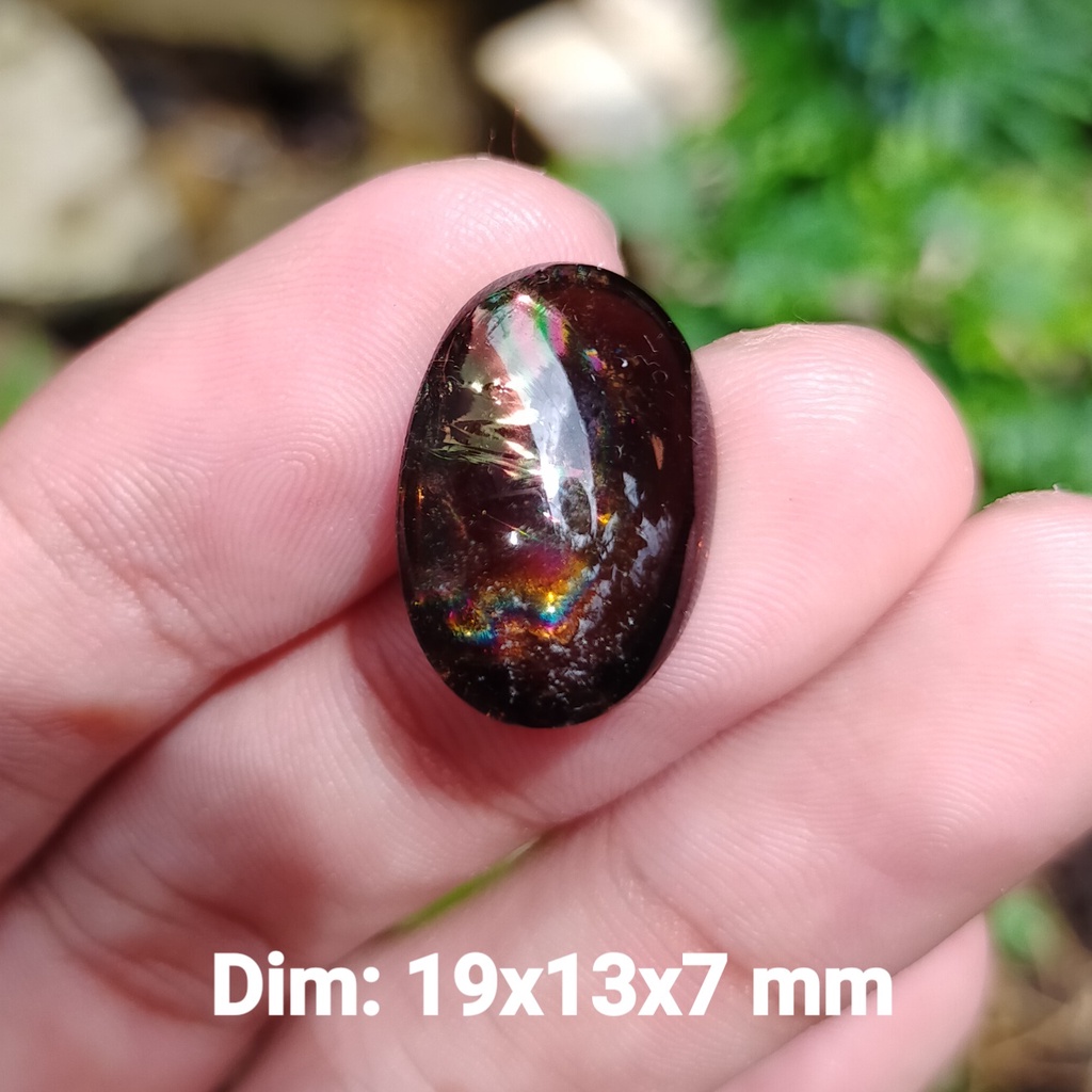 BATU PELANGI HITAM NATURAL cek batu lainnya jenis ruby wulung bacan akik zamrud katilayu cincin pria