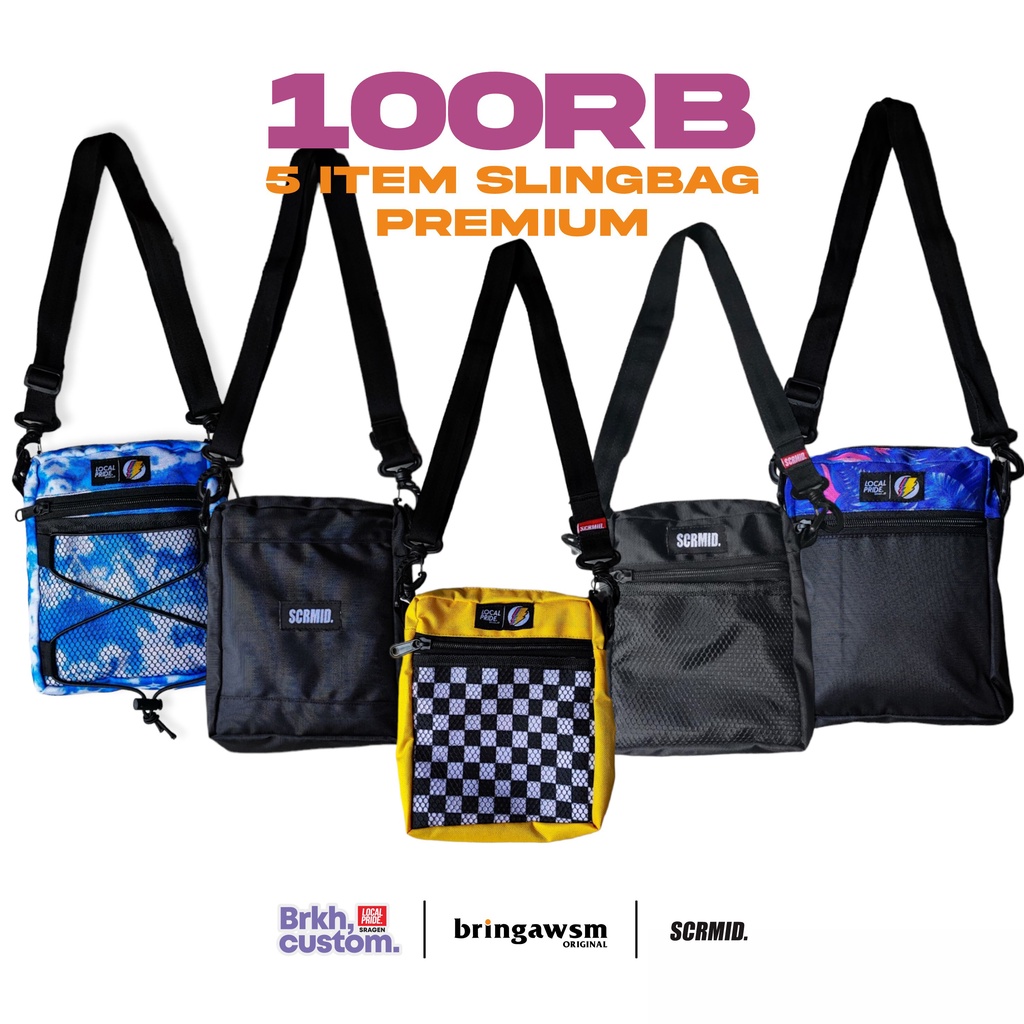 TAS POLOS PREMIUM TAS MURAH 100K GET 5 PCS TAS DISTRO