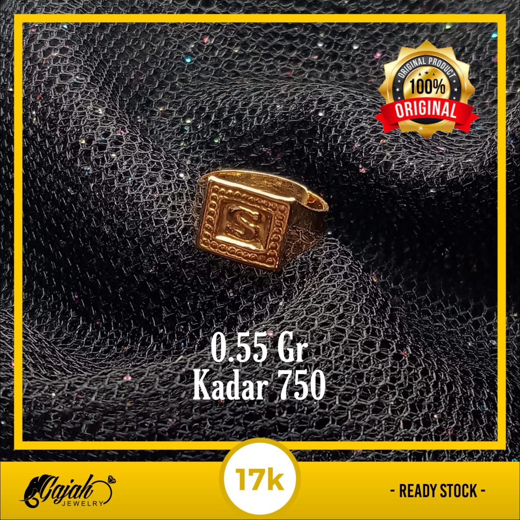 Cincin Anak Emas 17K - 0.55 Gr Kadar 750 - 4415