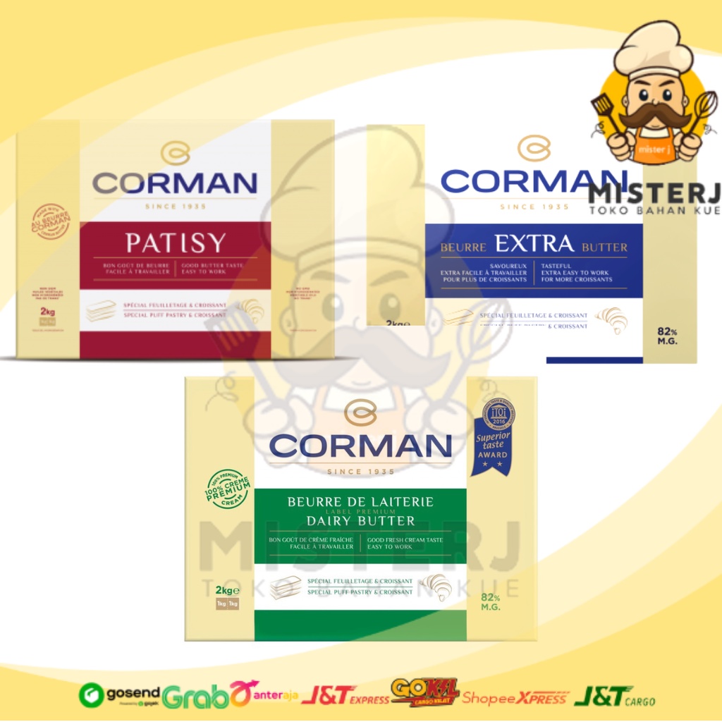 

Corman Series | 2 Kg | All Varian Lengkap | Corman Special Puff Pastry & Croissant