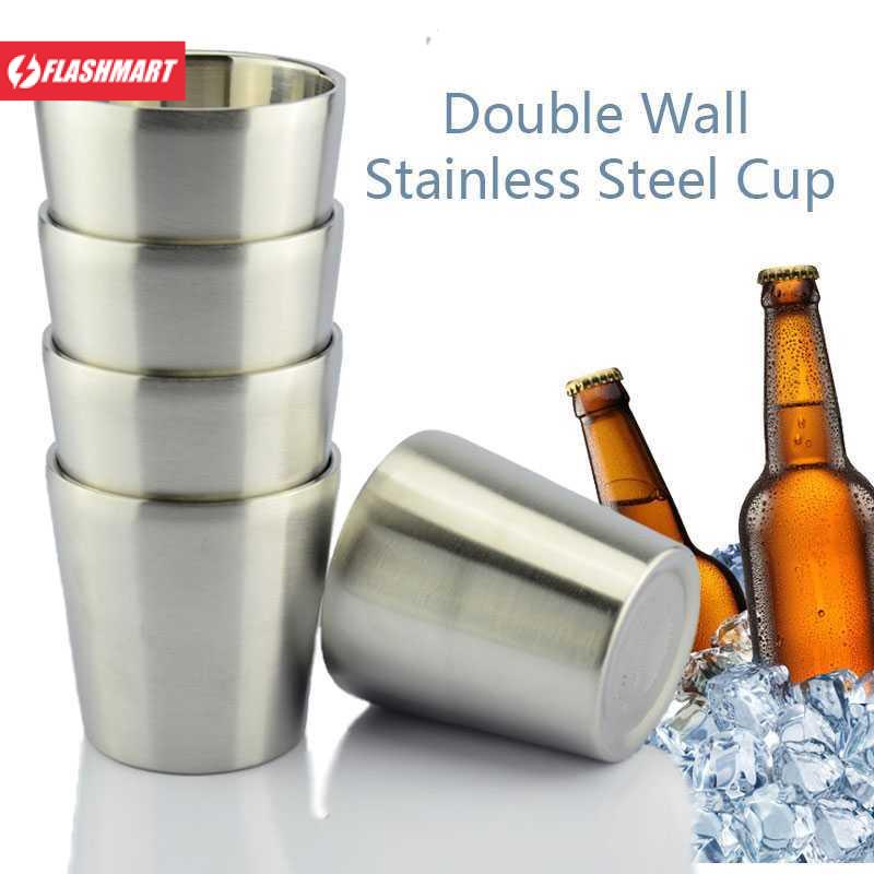 Flashmart Gelas Bir Stainless Steel 180ML - J070