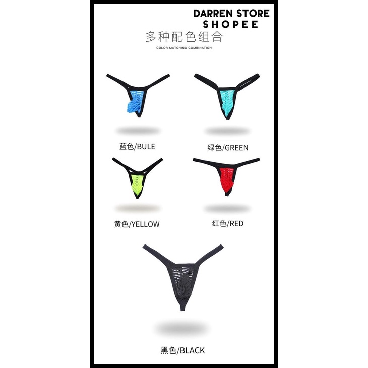 GS208. G STRING PRIA SEMI TRANSPARAN. TRANSPARENT G STRING FOR MEN BEST QUALITY