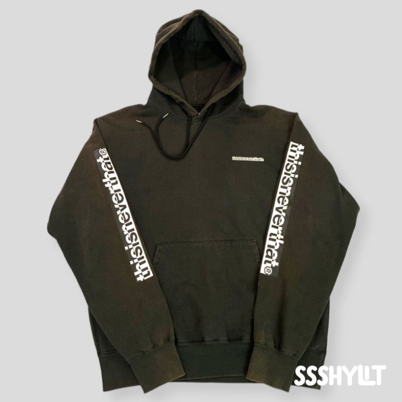 Thisisneverthat Taped Hoodie Black
