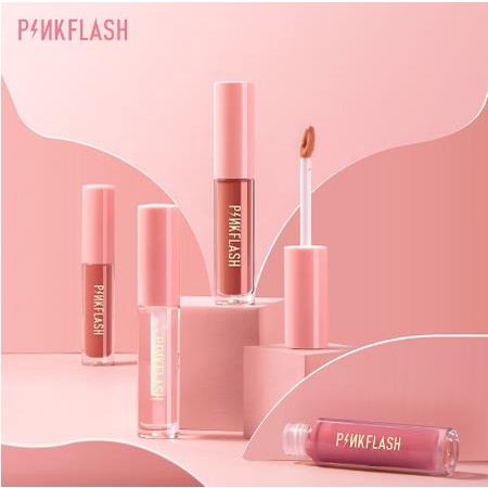 ^ KYRA ^ Pinkflash Lip Gloss Lasting Lipgloss Moisturizing Shine and Shimmer Plumping Pink Flash PF-L02