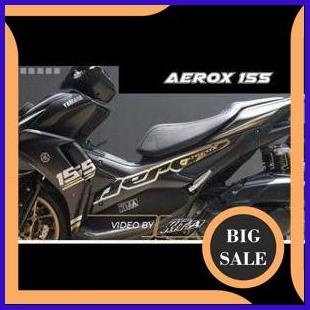 Decal Aerox 155 Connected Signature Black Gold stiker yamaha aerox new 2023 hitam emas simpel elegan