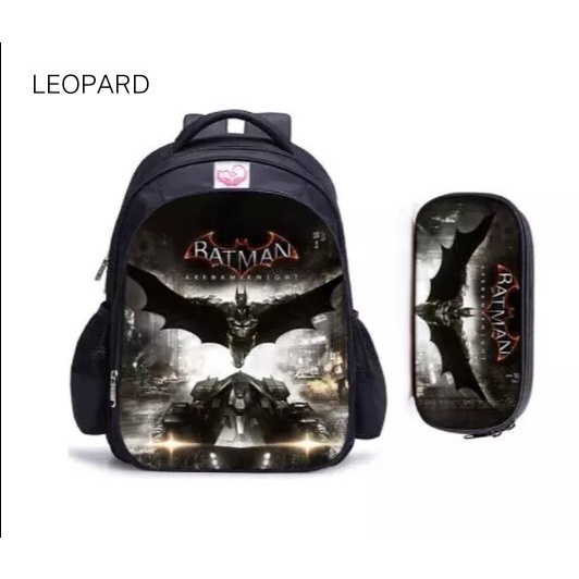 Tas Ransel Anak Sekolah Laki-laki PAUD TK SD Motif Batman Printing