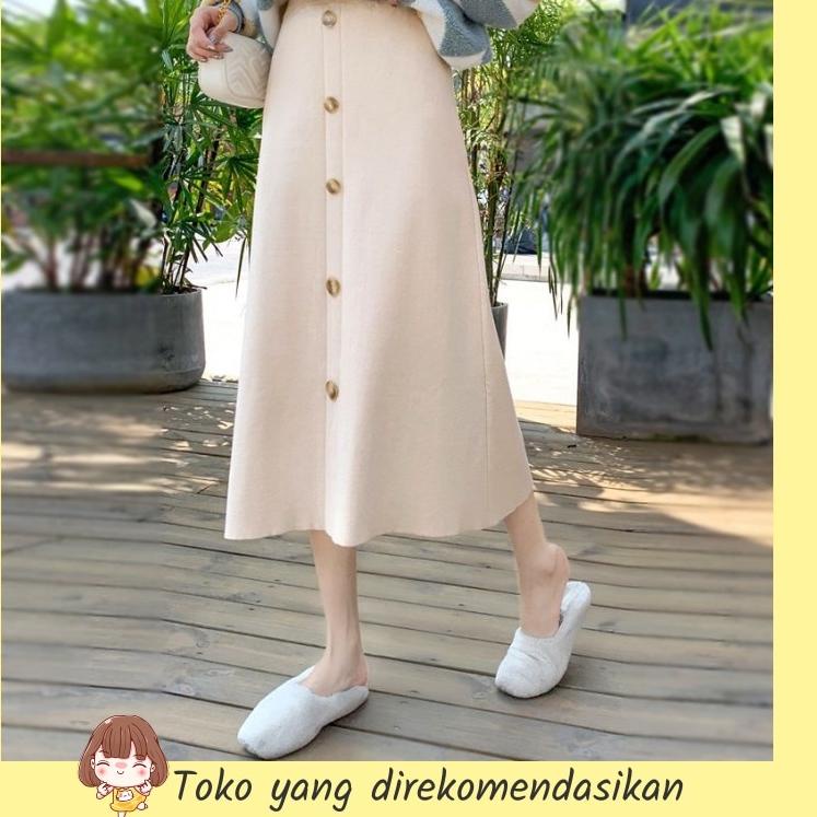 [ART. 9724] Rok korea rajut span Rok panjang wanita terbaru skirt panjang