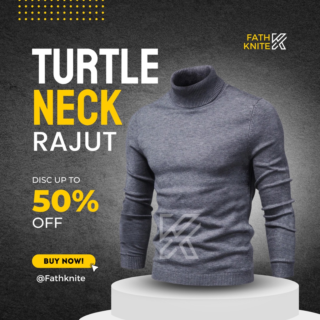 TURTLE NECK KERAH TINGGI LONGNECK POLOSAN sweater rajut turtle neck/ leher panjang pria/rajut kerah tinggi/kaos rajut pria lengan panjang/sweater kerah tinggi pria/turtle neck pria/baju kerah tinggi pria/jaket rajut pria/