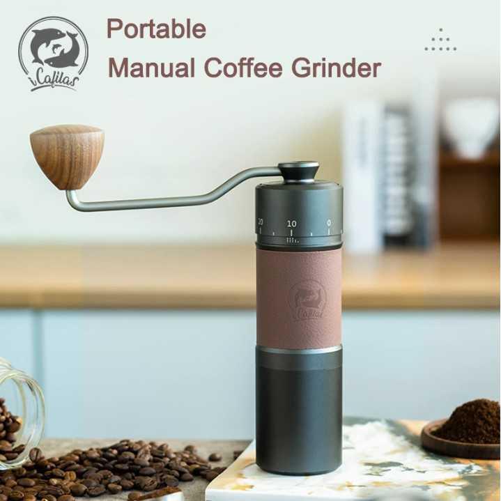 iCafilas Alat Penggiling Kopi Manual Exterior Grinder Coffee - GM2214 - Dark Gray